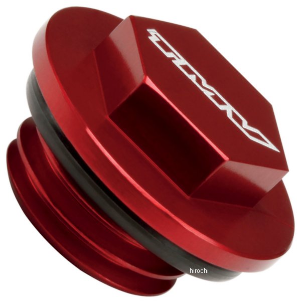 【セール特価】 オイル フィラー プラグ Oリング付き 05年以降 CRF、CR 赤