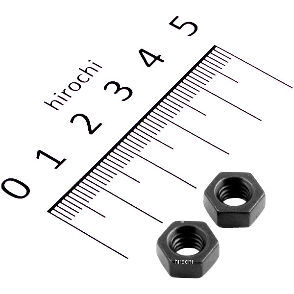 ナットセット M6 ステンレス 2個入り 黒