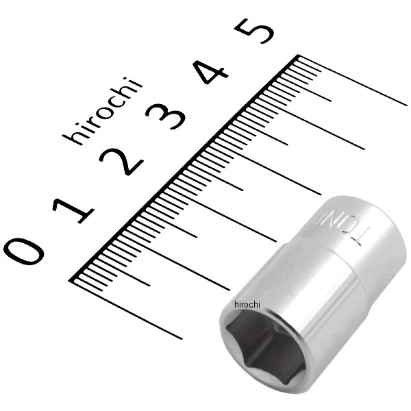 ソケット(6角) 対辺 10mm 長さ 23.5mm 差込角 6.35mm (1/4インチ)