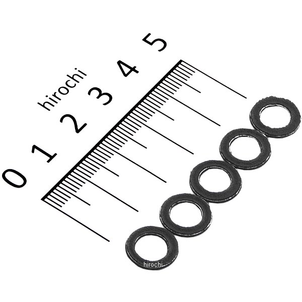 ダービーカバー ボルト ワッシャー 0.81mm 84年-99年 アルミ (5個入り)