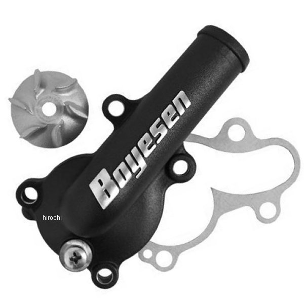 ウォーターポンプカバー インぺラーセット 16年 KX450F アルミ 黒