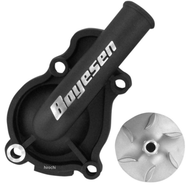 ウォーターポンプカバー インぺラーセット 02年-09年 CRF450R アルミ 黒