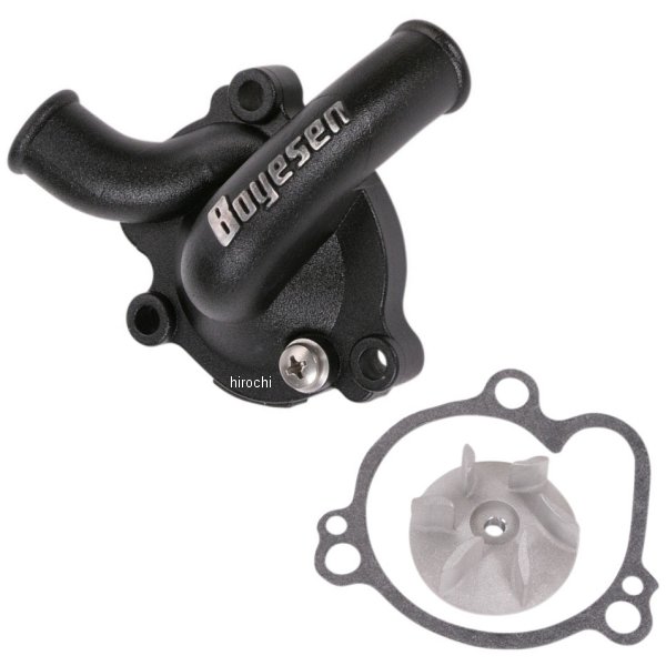 ウォーターポンプカバー インぺラーセット 94年-04年 KX250 アルミ 黒