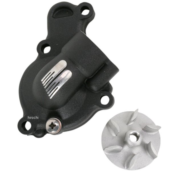 ウォーターポンプカバー インぺラーセット 10年-13年 YZ450F アルミ 黒