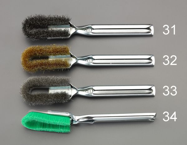 225mm ワイヤーブラシ(ステンレス製/グリップ付)