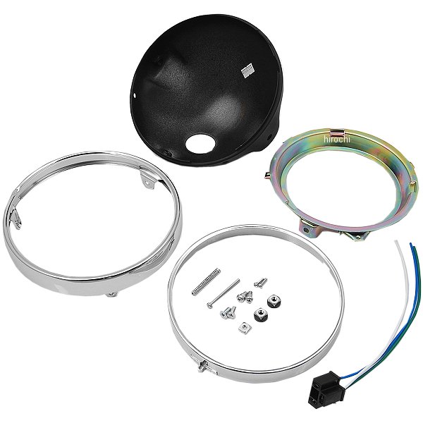 ヘッドライト 7インチ ハウジングのみ 黒