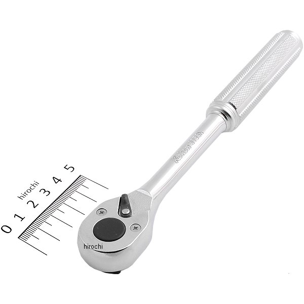 3/8インチsq ラチェットハンドル(ローレット) 全長 200mm