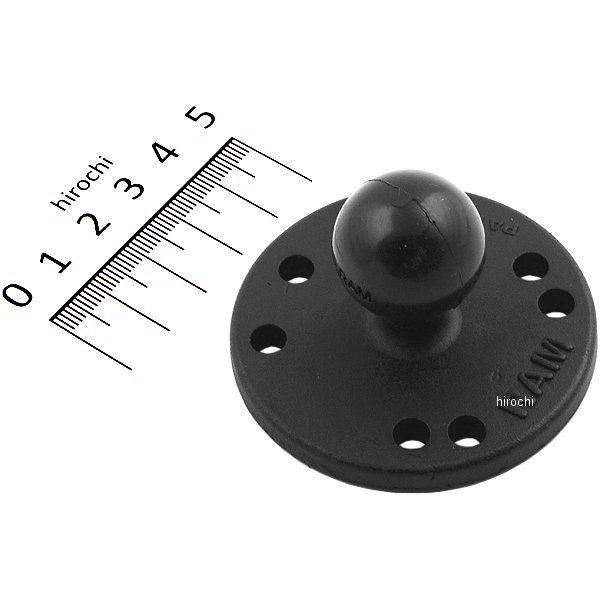 ネジ止めベース 汎用 φ2.5インチに対応 黒