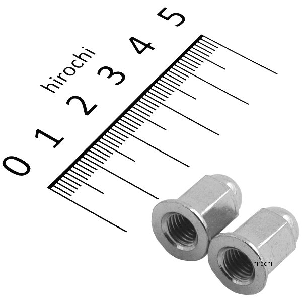 ポッシュ フランジ付ロング袋ナット M7 P1.0 メッキ 2個入り