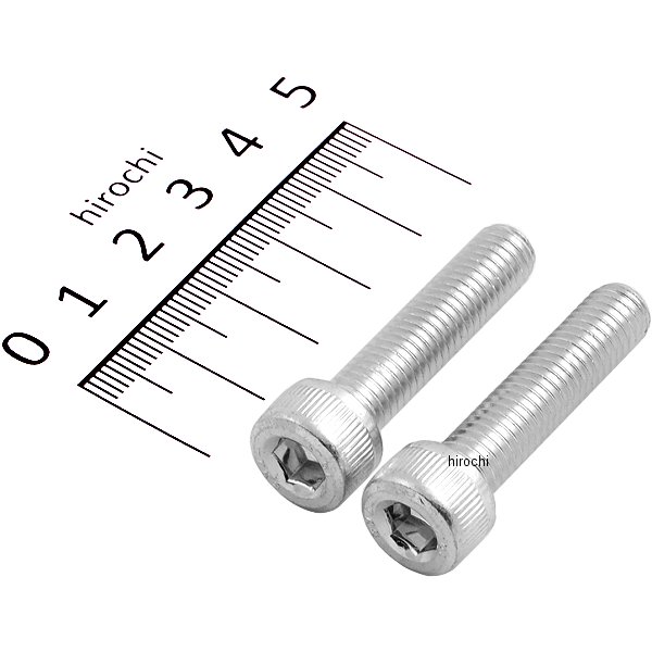 SCM435 キャップボルト 三価クロメート M8x35 P1.25 2本入り