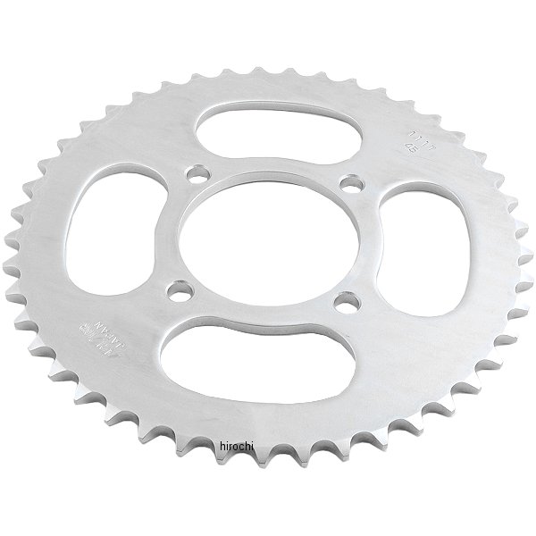 リア スプロケット 45T/420 67年以降 TT-R110E、RT100、MX100、PW80 スチール