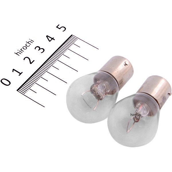 口金シングル球 12V18W ウインカー/ストップ球 (クリアー) (2個入り)