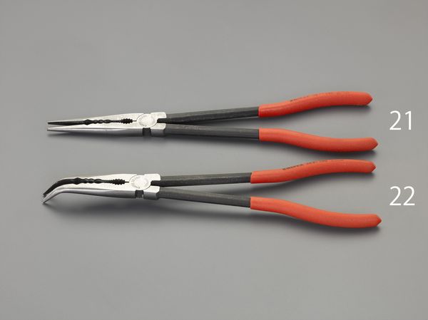 280mm ロングノーズプライヤー(45°ベント)