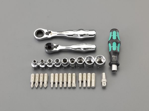 [+ Pozi Hex Torx Socket] セット(ラチェット･H付)