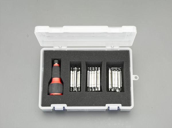 [+ - Hexagon Hexlobe]ドライバーセット(ラチェット式)