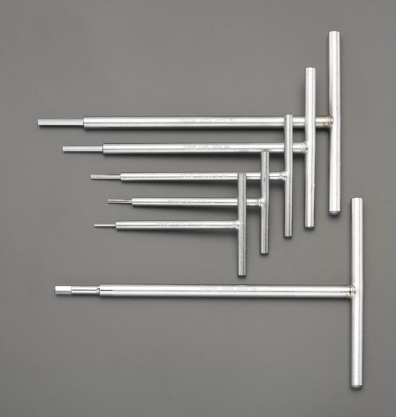 2.5-8.0mm/6本組 [Hexagon]T型レンチ