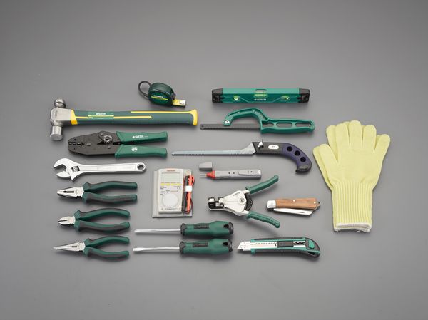 [18個組] 電気工事用工具セット