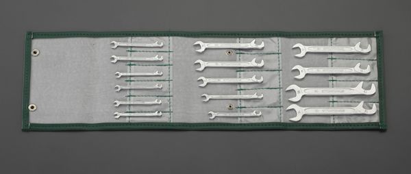 15本組/3.2-14mm 薄口スパナ(ダブルアングル)