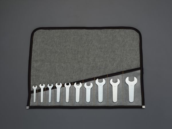 10本組/8-27mm片口スパナ(ショートハンドル･薄型)