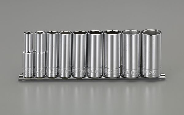 3/8"sq ディープソケットセット(インチ)