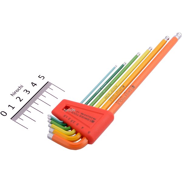 スイスツールズ  Swiss Tools ボール付ロング6角レンチセット パックナシ