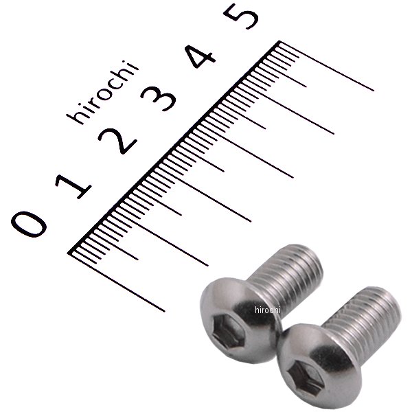 SUS304 六角穴付きボタンキャップボルト M8x15 P1.25 ステンレス 2個入り