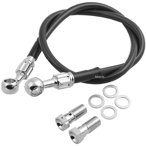 フロントブレーキホース 88年-91年 VT250 スパーダ メッキ/スモーク