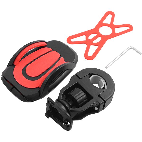 スマートフォンホルダー CC-2 強力クランプ 赤