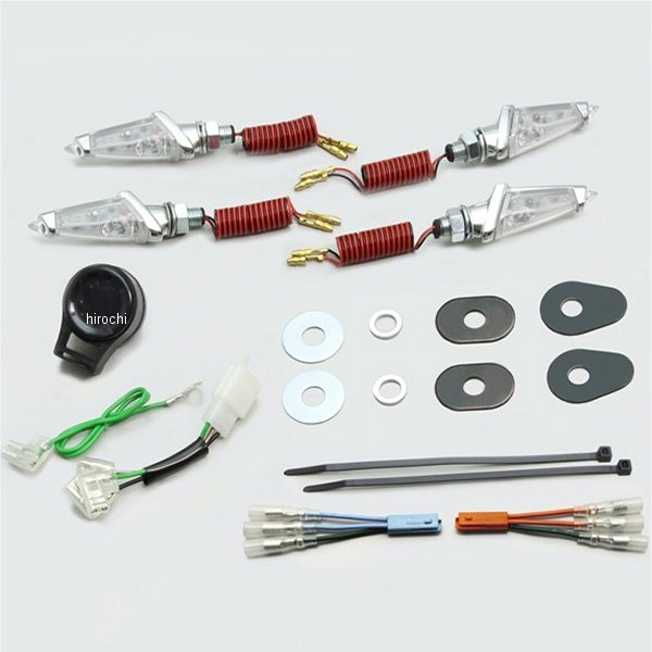 LEDダガーウインカーキット 13年-15年 グロム メッキ クリアレンズ