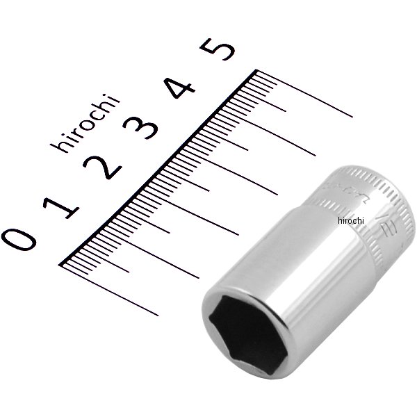 フランクドライブ 1/4インチ セミ ディープ ソケット 6角 12mm