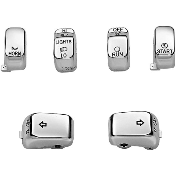 スイッチキャップキット クローム 71804-03