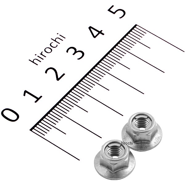 フランジロックナットセット 汎用 M5 シルバー ステンレス 2個入り