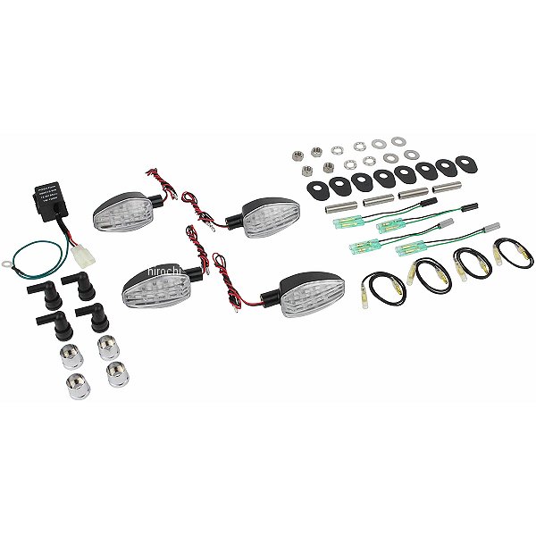 ライトウェイトLEDウインカーキット 14年以降 MT-09 トレーサー ブラックボディー/クリアーレンズ