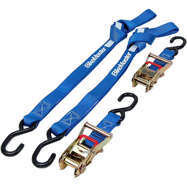 タイダウンベルト ラチェットバックル 1.5インチ(3.8cm) x 84インチ(213cm) 青