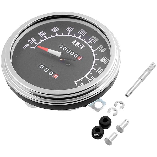 スピードメーター(km/h表示) 5インチ 1:1 ダッシュマウント 68年-84年 フェイス