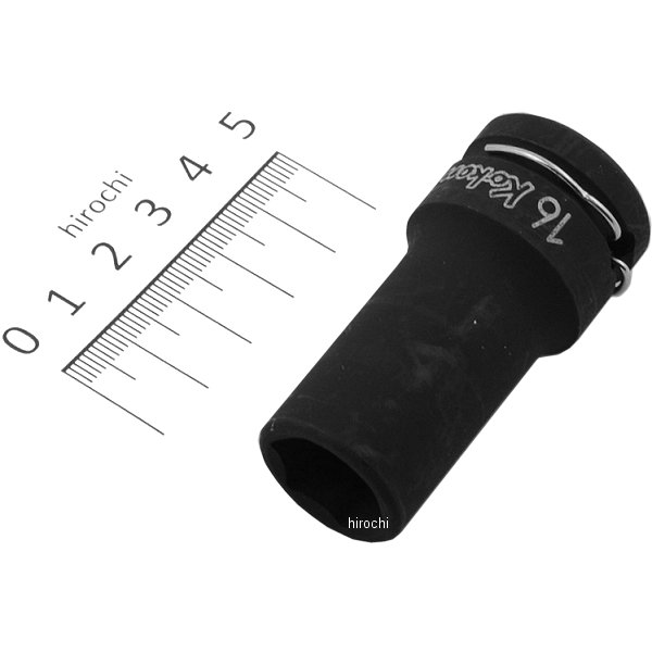 1/2インチsq 薄肉インパクトセミディープソケット 16mm