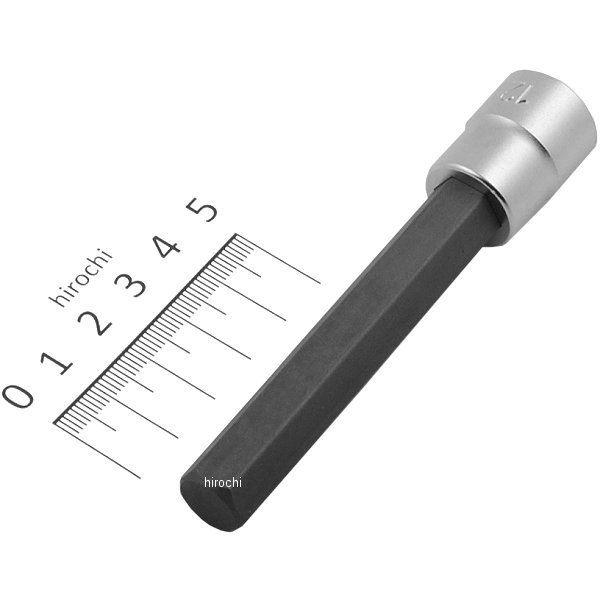 3/8インチsq ヘックスビットソケット 全長100mm 12mm