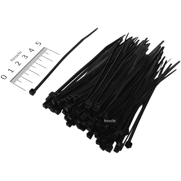 タイラップ 全長100mm 黒 100本入り