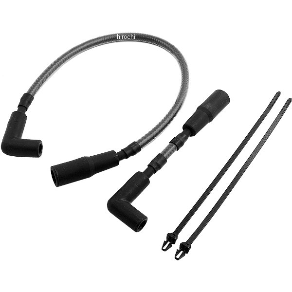 8mm プラグコード 00年-17年 ソフテイル 黒