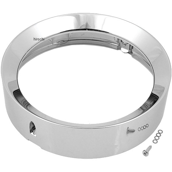 ヘッドライトべセル 7インチ用 ブラッドリー クローム