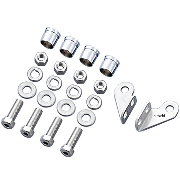 ボルトオンフィッティングブラケットセット 98年-07年 TW225、TW200 シルバー