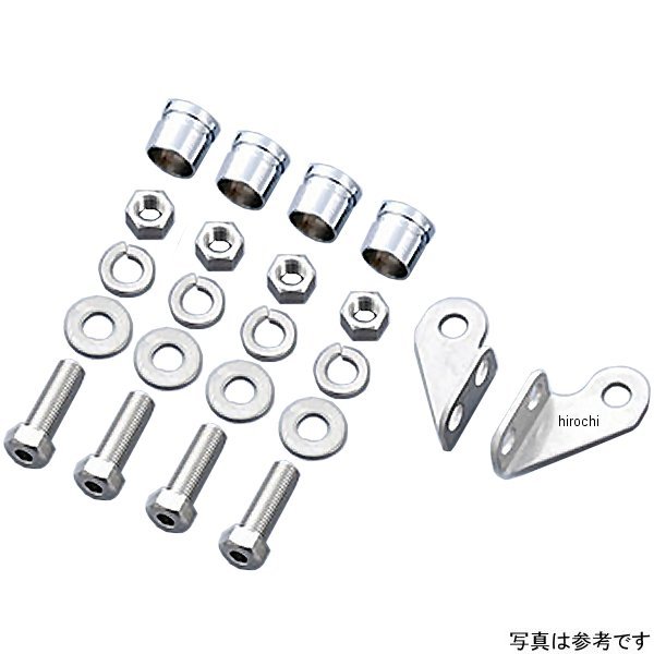 ボルトオンフィッティングブラケットセット 98年-07年 TW225、TW200 黒