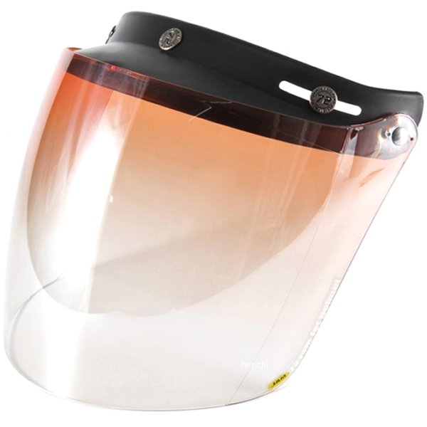 ナナニージャム  スクエアシールド フラッシュミラーグラデーションパーシモン