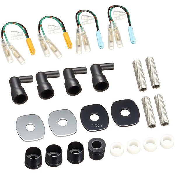 ウインカーフィッティングブラケットセット W800 黒