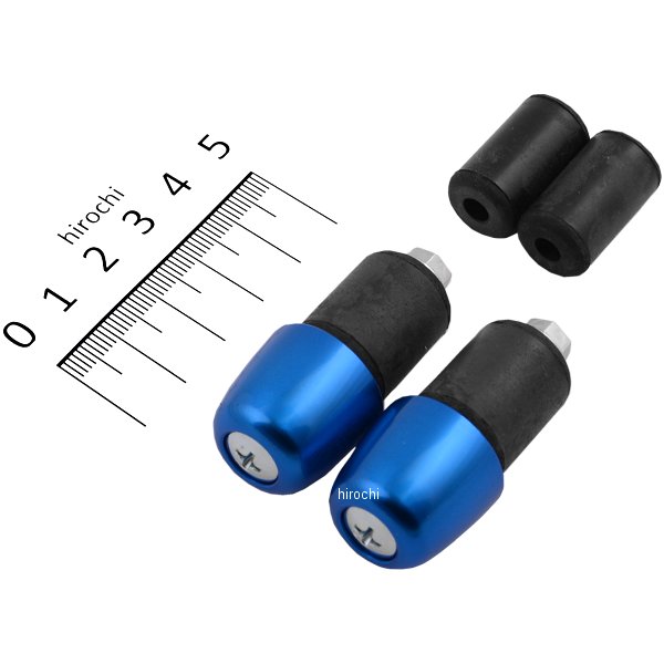 アルミ削り出しサイドキャップ ブルー Φ7/8インチハンドル用