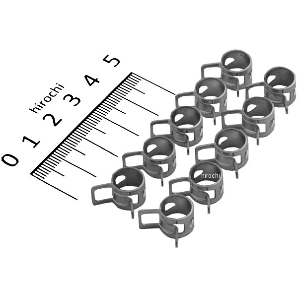 ホースクランプ 10φ用 3価黒メート処理 10個入り TS085-06-00-T