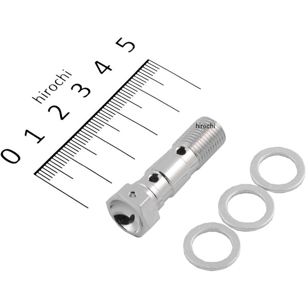 バンジョーボルト P1.00W ダブル brembo対応 メッキ