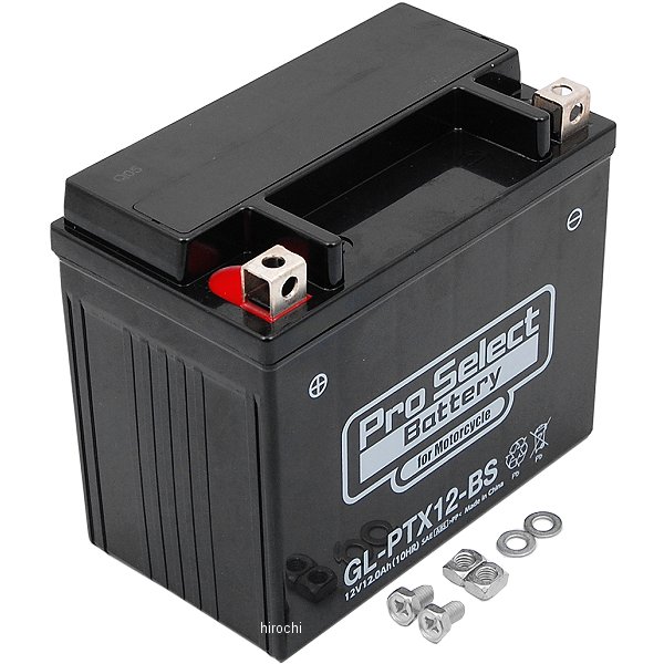 バイク用 バッテリー ジェルタイプ GL-PTX12-BS YTX12-BS互換 (液入り充電済み)