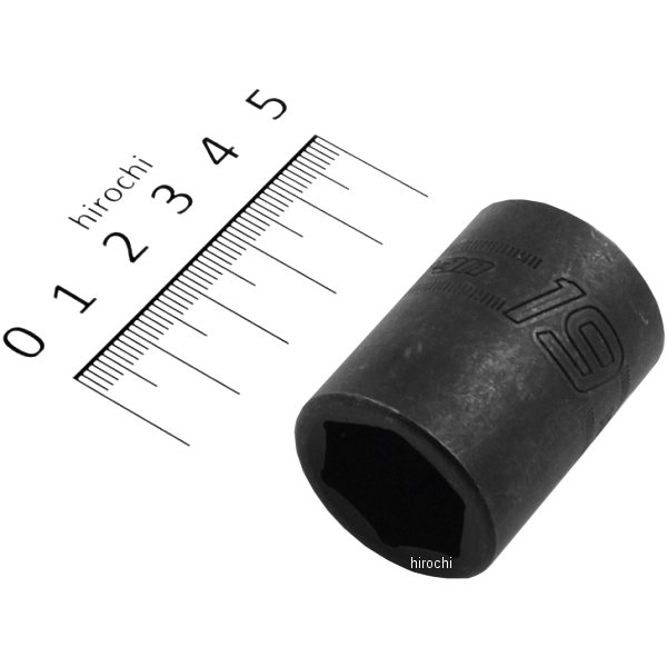 セミディープ メトリック ソケット 6ポイント 19mm