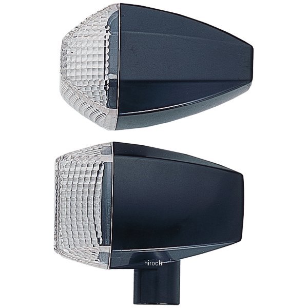 ウインカー 汎用 ZRタイプLED スタンダード ダブル 2個 黒/クリアー